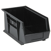 Bacs ultra empilable & suspendable, 8-1/4" la, 7" h x 14-3/4" p, Noir Nassau Supply