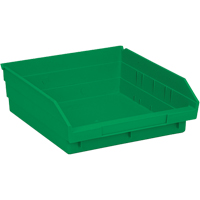 Bacs pour tablette, 11-1/8" la x 4" H x 11-5/8" p, Vert, Capacit&eacute; 30 lb Nassau Supply