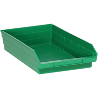 Bacs pour tablette, 11-1/8" la x 4" H x 17-7/8" p, Vert, Capacit&eacute; 40 lb Nassau Supply