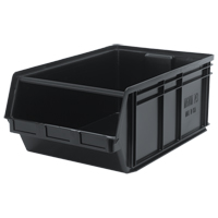 Bac MAGNUM, 11-7/8" ha x 18-3/8" la x 29" p, Capacit&eacute; de 150 lb, Noir Nassau Supply