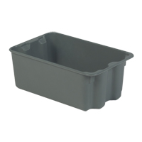 Stack-N-Nest<sup>®</sup> Plexton Containers, 13" W x 20.6" D x 8" H, Grey CD195 | Nassau Supply