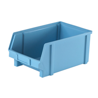 Plastibox<sup>®</sup> Parts Bin, 8-1/10" W x 6" H x 12-4/5" D, Blue CD236 | Nassau Supply