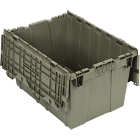Conteneur &agrave; couvercle attach&eacute;, 12,75" x 19,25" x 15,25", Vert Nassau Supply