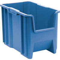 Giant Stacking Containers, 10.875" W x 17.5" D x 12.5" H, Blue CD576 | Nassau Supply