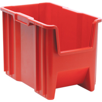 Giant Stacking Containers, 10.875" W x 17.5" D x 12.5" H, Red CD577 | Nassau Supply