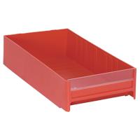 Cabinet Drawer, 5-5/8" W x 11" D x 2-1/2" H, Red Nassau Supply
