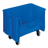 Mobile Giant Stack Container, 12-7/16" H x 19-7/8" W x 15-1/4" D, 250 lbs. Capacity, Blue CD934 | Nassau Supply