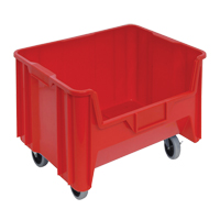 Mobile Giant Stack Container, 12-7/16" H x 19-7/8" W x 15-1/4" D, 250 lbs. Capacity, Red CD937 | Nassau Supply