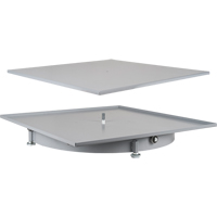 Heavy-Duty Industrial Carousel Drawer Cabinets, Steel, 27-1/2" W x 27-1/2" D x 4" H, Grey Nassau Supply