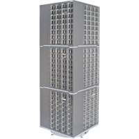 Heavy-Duty Industrial Carousel Drawer Cabinet, Steel, 384 Drawers, 27" W x 27" D x 80" H, Grey Nassau Supply