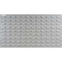 Metal Louvered Panel Bin Support Rack, 32 Bins, 36" W x 1/8" D x 19" H CF412 | Nassau Supply