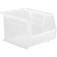 Bac transparent ultra empilable & suspendable, 8-1/4" la, 7" h x 10-3/4" p, Transparent Nassau Supply