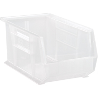 Bac transparent ultra empilable & suspendable, 8-1/4" la, 7" h x 14-3/4" p, Transparent Nassau Supply