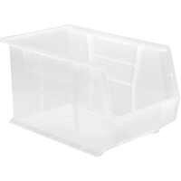 Bac transparent ultra empilable & suspendable, 8-1/4" la, 8" h x 13-5/8" p, Transparent Nassau Supply