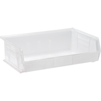 Bac transparent ultra empilable & suspendable, 16-1/2" la, 5" h x 10-7/8" p, Transparent Nassau Supply
