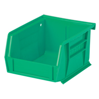 Stack & Hang Bin, 4-1/8" W x 3" H x 5-3/8" D, Green Nassau Supply
