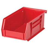 Stack & Hang Bin, 4-1/8" W x 3" H x 7-3/8" D, Red Nassau Supply