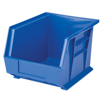 Bac empilable & &agrave; suspendre, 8-1/4" la, 7" h x 10-3/4" p, Bleu Nassau Supply