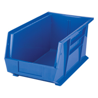 Bac empilable & &agrave; suspendre, 8-1/4" la, 7" h x 14-3/4" p, Bleu Nassau Supply