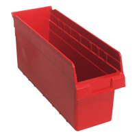 Bacs pour &eacute;tag&egrave;re Store-Max, 6-5/8" la x 8" H x 17-7/8" p, Rouge, Capacit&eacute; 56 lb Nassau Supply