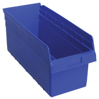 Bacs pour &eacute;tag&egrave;re Store-Max, 8-3/8" la x 8" H x 17-7/8" p, Bleu, Capacit&eacute; 56 lb Nassau Supply