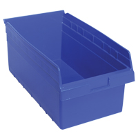 Bacs pour &eacute;tag&egrave;re Store-Max, 11-1/8" la x 8" H x 17-7/8" p, Bleu, Capacit&eacute; 56 lb Nassau Supply