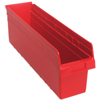 Bacs pour &eacute;tag&egrave;re Store-Max, 6-5/8" la x 8" H x 23-5/8" p, Rouge, Capacit&eacute; 68 lb Nassau Supply
