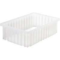 Divider Box<sup>®</sup> Container, Plastic, 16.5" W x 10.875" D x 5" H, Grey CF951 | Nassau Supply