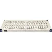 Wire Shelving Unit with Plastic Shelves, Wire Frame with Plastic Shelves, Boltless, Starter, 30" W x 72" H x 18" D Nassau Supply