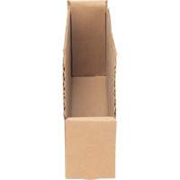 Deep Corrugated Parts Bins, 1-15/16" W x 11-1/4" D x 4-1/2" H, Beige Nassau Supply