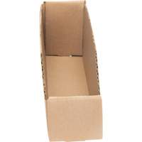 Deep Corrugated Parts Bins, 2-7/8" W x 11-1/4" D x 4-1/2" H, Beige Nassau Supply