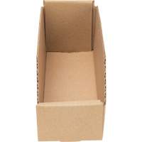 Deep Corrugated Parts Bins, 3-3/4" W x 11-1/4" D x 4-1/2" H, Beige Nassau Supply