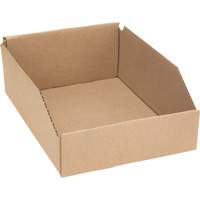 Boîtes profondes en carton ondul&eacute;, 8-3/4" la x 11-1/4" p x 4-1/2" h, Beige Nassau Supply