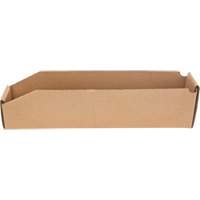 Boîtes profondes en carton ondul&eacute;, 1-7/8" la x 17-1/8" p x 4-1/2" h, Beige Nassau Supply