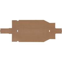Boîtes profondes en carton ondul&eacute;, 1-7/8" la x 17-1/8" p x 4-1/2" h, Beige Nassau Supply