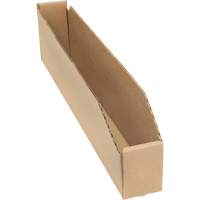 Boîtes profondes en carton ondul&eacute;, 2-7/8" la x 17-1/4" p x 4-1/2" h, Beige Nassau Supply
