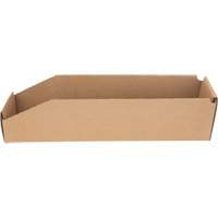 Boîtes profondes en carton ondul&eacute;, 3-3/4" la x 17-1/4" p x 4-1/2" h, Beige Nassau Supply