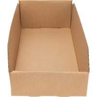 Boîtes profondes en carton ondul&eacute;, 7-3/4" la x 17-1/4" p x 4-1/2" h, Beige Nassau Supply