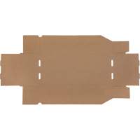 Boîtes profondes en carton ondul&eacute;, 7-3/4" la x 17-1/4" p x 4-1/2" h, Beige Nassau Supply