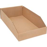 Boîtes profondes en carton ondul&eacute;, 9-3/4" la x 17-1/4" p x 4-1/2" h, Beige Nassau Supply