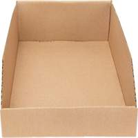 Boîtes profondes en carton ondul&eacute;, 9-3/4" la x 17-1/4" p x 4-1/2" h, Beige Nassau Supply