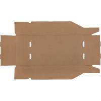 Boîtes profondes en carton ondul&eacute;, 9-3/4" la x 17-1/4" p x 4-1/2" h, Beige Nassau Supply