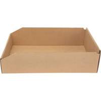 Boîtes profondes en carton ondul&eacute;, 11-3/4" la x 17-1/4" p x 4-1/2" h, Beige Nassau Supply