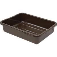 All-Purpose Ribbed-Bottom Storage Tub, 5" H x 15" D x 21" L, Plastic, Brown CG210 | Nassau Supply