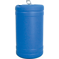 Barils en poly&eacute;thyl&egrave;ne &agrave; ouverture &eacute;troite, 15 gal. US (12,49 gal. imp.), Dessus ferm&eacute;, Bleu Nassau Supply