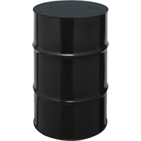 Barils en acier, 55 gal. US (45 gal. imp.), Non doubl&eacute;, Noir, Dessus ferm&eacute;, 1A1/X1.8/300, Calibre 20 Nassau Supply