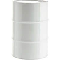 Barils en acier, 55 gal. US (45,8 gal. imp.), Doubl&eacute;, Blanc, Dessus ferm&eacute;, 1A1/Y1.8/300, Calibre 16 Nassau Supply