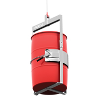 Stainless Steel Below-Hook Drum Lifter, 30 - 55 US Gal. (25 - 45 Imperial Gal.), 1000 lbs./454 kg Cap. Nassau Supply