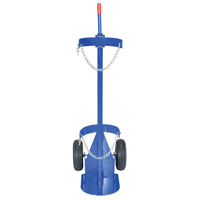 Gas Cylinder Cart, Pneumatic Wheels, 12" W x 15-1/2" L Base, 500 lbs. Nassau Supply