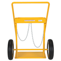 Gas Cylinder Cart, Rubber Wheels, 22" W x 14-1/8" L Base, 250 lbs. Nassau Supply